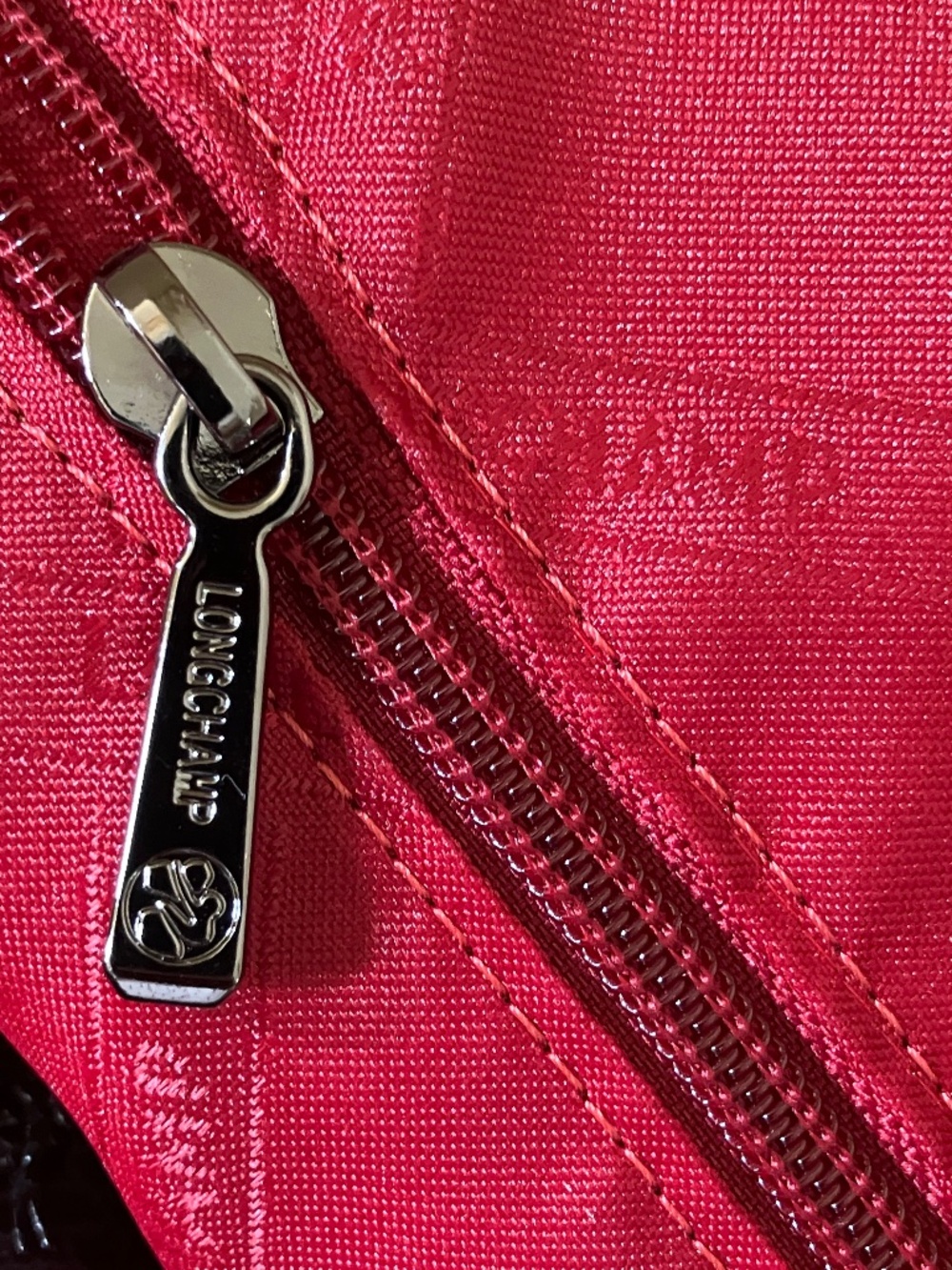 Longchamp Paris Backpack Black White Large Logo - Picture 8 of 9